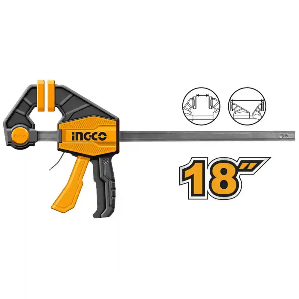 INGCO HQBC01603 QUICK BAR CLAMPS SIZE 18 INCH - Safqqa Egypt