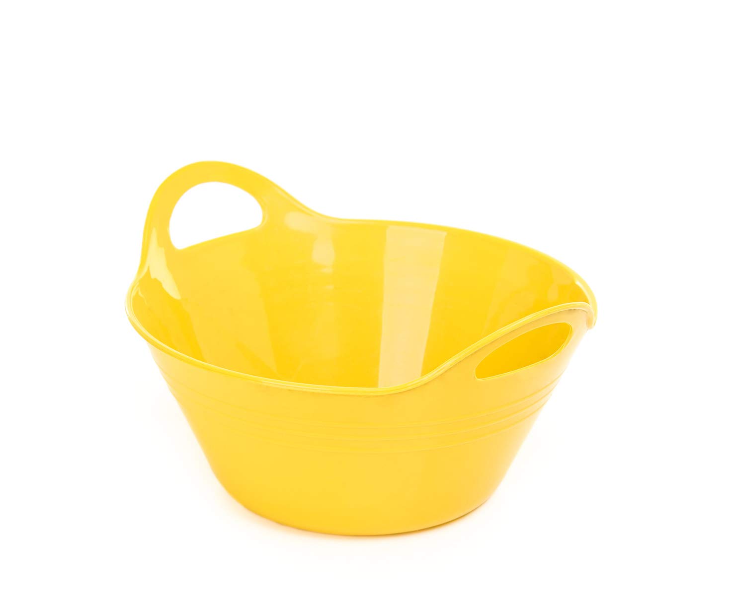 أوعية بلاستيكية بمقابض من Mintra Home (سعة 1.8 لتر – طقم من قطعتين باللون الأصفر) عملية وأنيقة لمطبخك. مصنوعة من بلاستيك متين وخالٍ من مادة الـ BPA، وتتميز بمقابض جانبية لسهولة الحمل والاستخدام