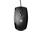 HP X500 Mouse USB Wired Gaming 3 Button Control - Black