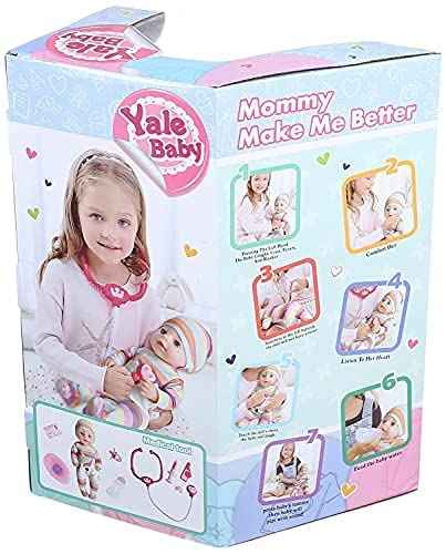 Yale Doll with Accessories for Girls, 40 cm - Multi Color - Safqqa Egypt