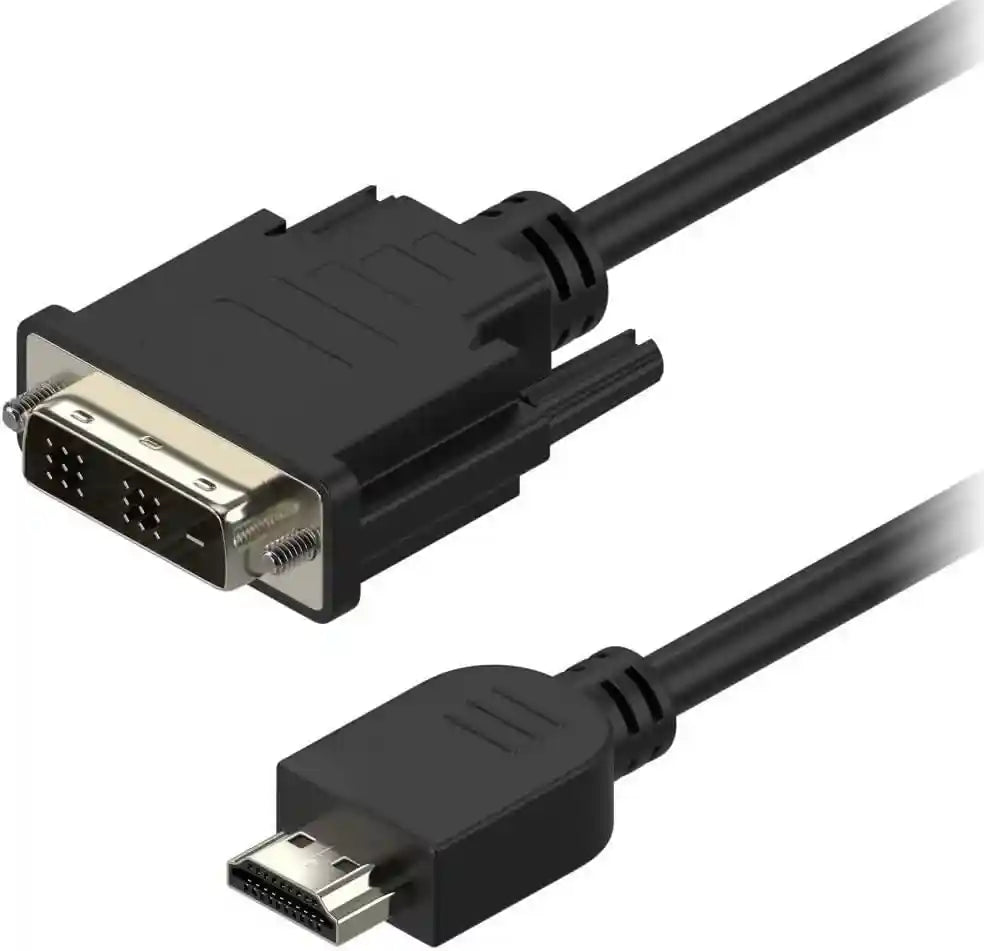 Keendex kx2591 hdmi to dvi-d monitor display cable, 1.4 meters - black - Safqqa Egypt