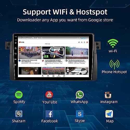 10.1" Android Car Stereo – 4GB RAM + 64GB ROM | CarPlay | IPS Touch | DSP | Bluetooth | WiFi | USB | Backup Camera (Without Box) - Safqqa Egypt