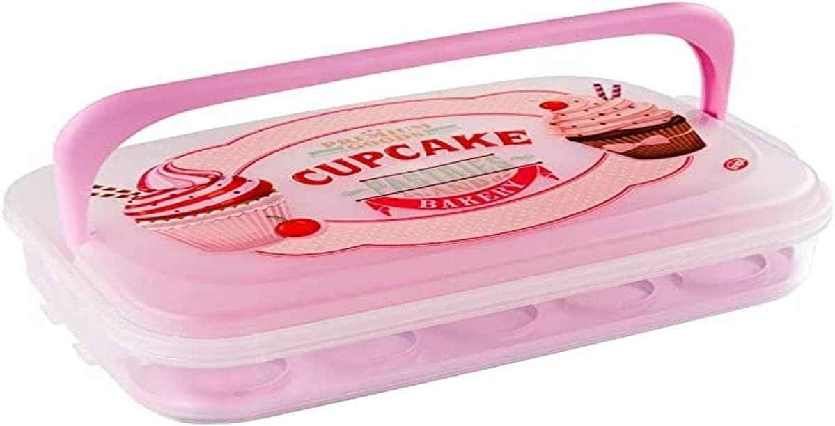 Snips Vintage Cupcake Holder, Pink, 44920 - Safqqa Egypt