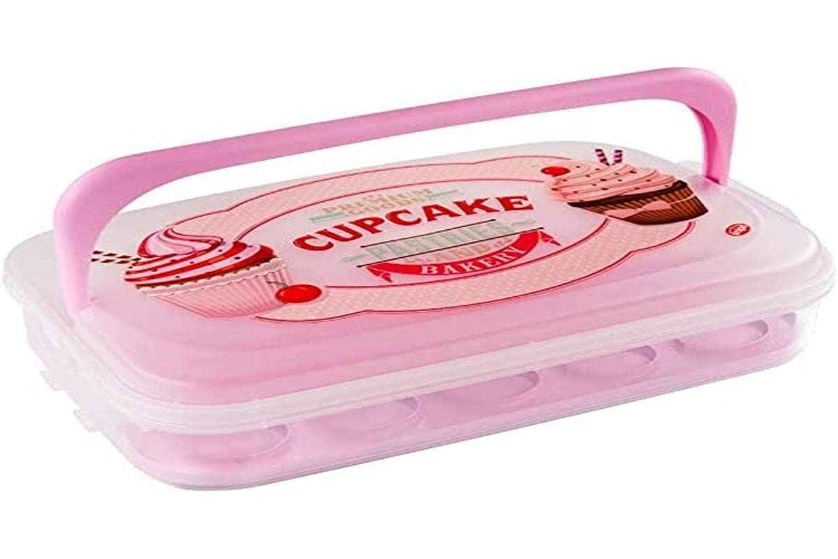 Snips Vintage Cupcake Holder, Pink, 44920 - Safqqa Egypt