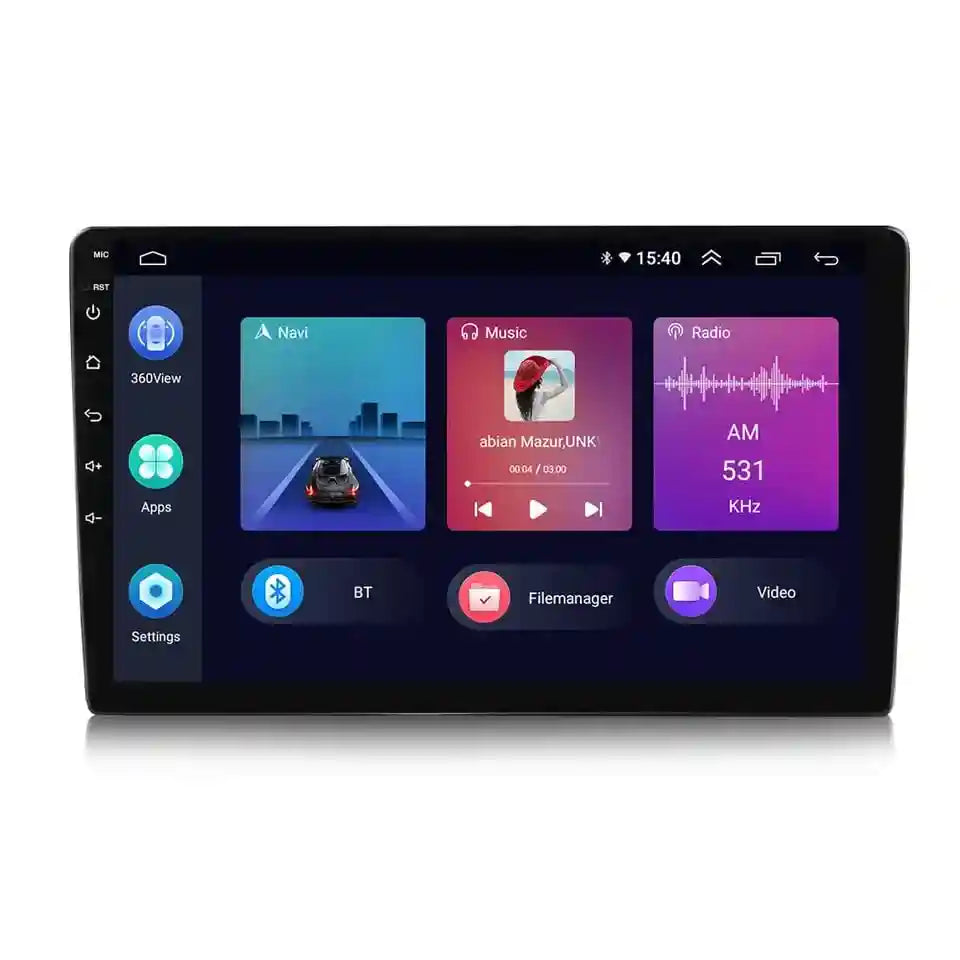 10.1" Android Car Stereo – 4GB RAM + 64GB ROM | CarPlay | IPS Touch | DSP | Bluetooth | WiFi | USB | Backup Camera (Without Box) - Safqqa Egypt