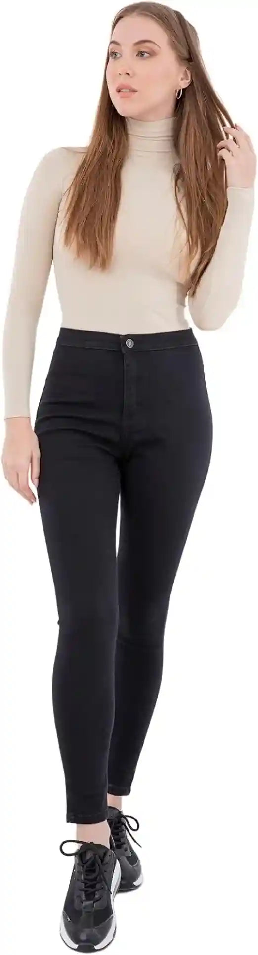 CARINA Women's Long Sleeve Microfiber High Neck Top - Safqqa Egypt