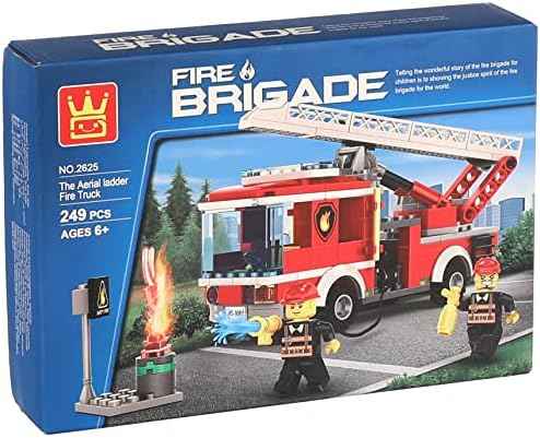 Wange Aerial Ladder Fire Truck Building Blocks Set 2625 248 Pieces - Safqqa Egypt