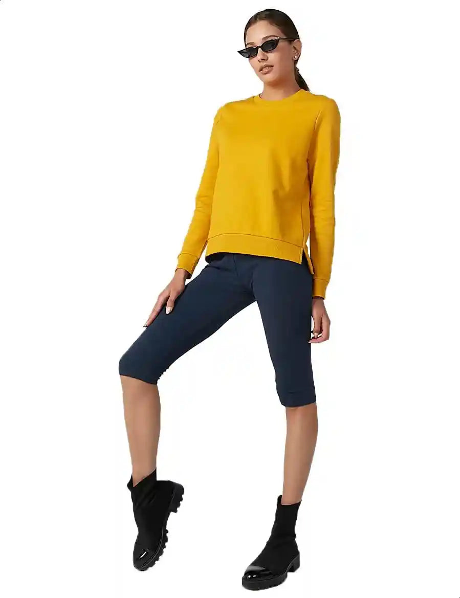 Splash Elastic Waist Knee-Length Leggings for Women - Safqqa Egypt