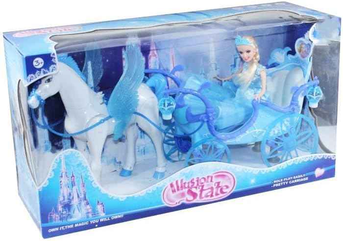 Magic Toys Illusion State Doll with Horse and Carriage -Multi Color - Safqqa Egypt