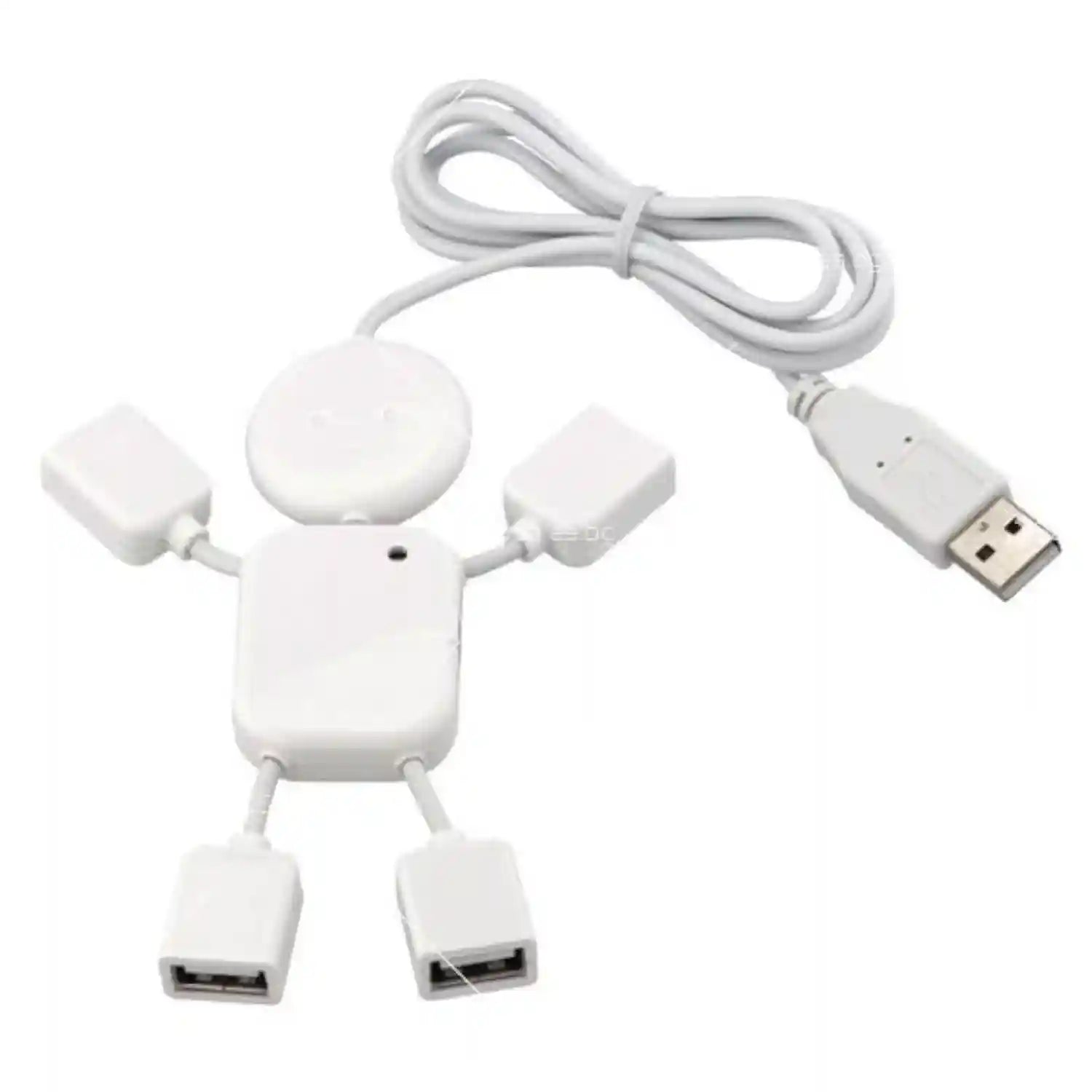 Keendex KX 3009 High Speed Mini 4 Port USB 2.0 Hub/Adapter - White - Safqqa Egypt