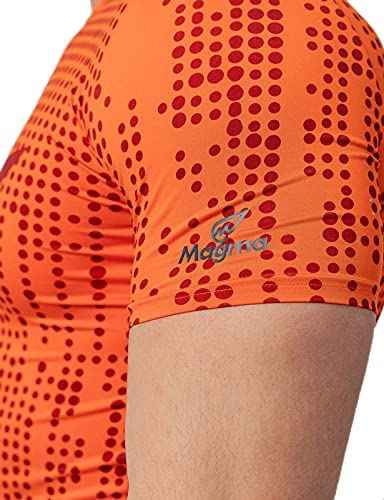 Magma Polyester Printed Round Neck Short Sleeves Sport T-Shirt for Men - Safqqa Egypt