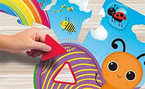 Lisciani carotina baby butterfly shaped and colours baby puzzle toy for kids - Safqqa Egypt