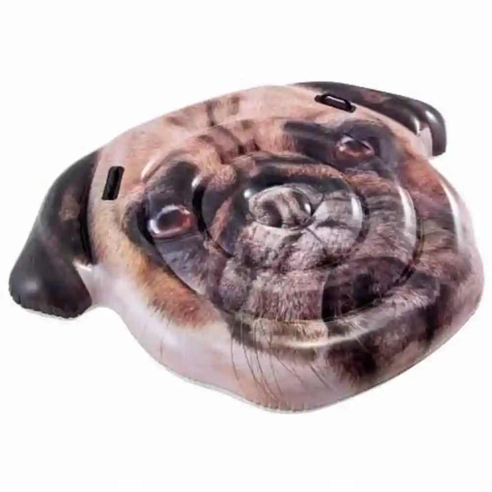 Intex Inflatable Pug Face Island Mattress Lilo 173Cm X 130Cm. Perfect For The Pool. - Safqqa Egypt