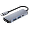 Keendex kx 2454 hub type-c 4 in 1 (hdmi 4k - usb 3.0 - usb 3.0 - pd type-c charger)- gray - Safqqa Egypt