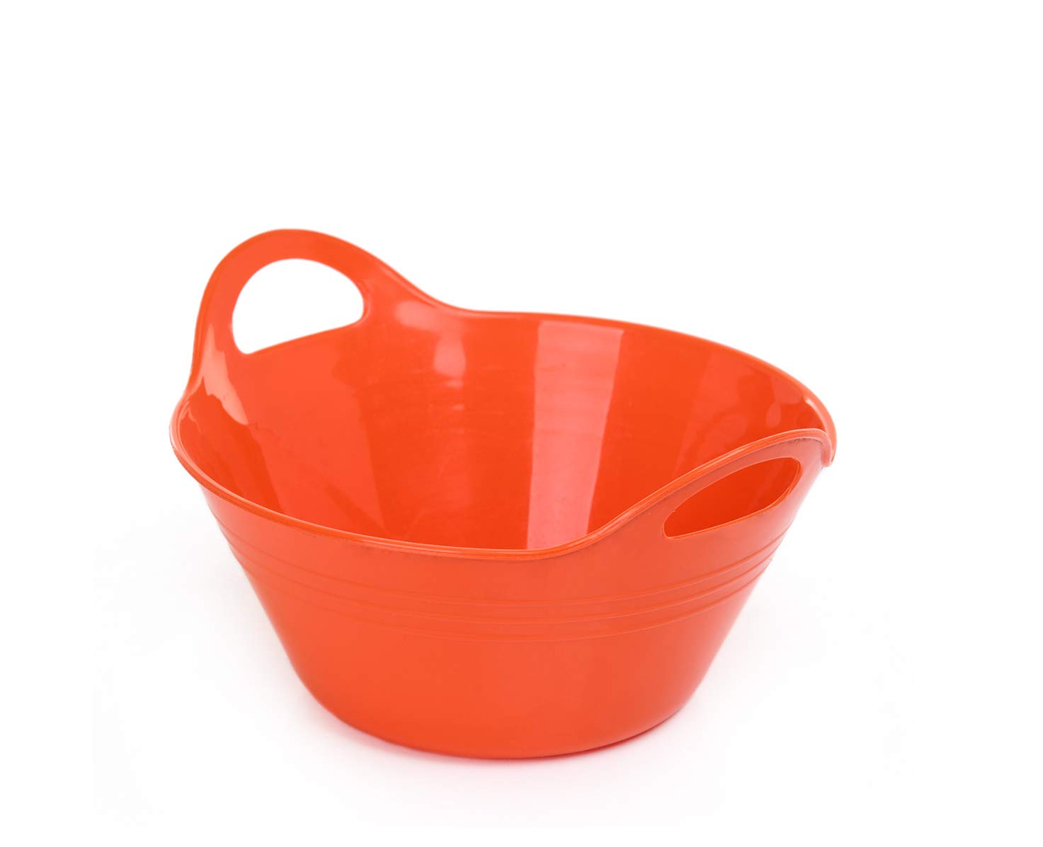 أوعية مينترا هوم البلاستيكية المزودة بمقابض (سعة 2.5 لتر – متوسطة، عبوة من 2، باللون البرتقالي). أوعية متعددة الاستخدامات ومتينة، مثالية لخلط المكونات، تقديم السلطات أو تخزين الطعام
