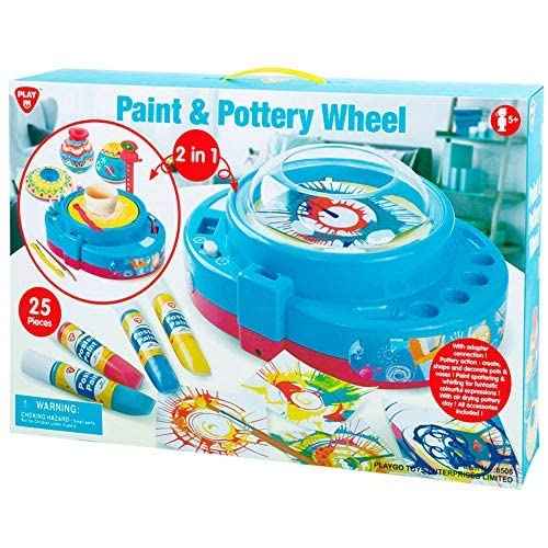 Playgo 2-in-1 Paint & Pottery Wheel - Safqqa Egypt