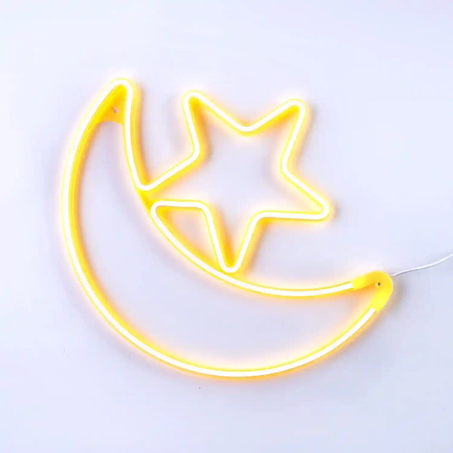 HILALFUL Moon Star Medium | Suitable for Living Room, Bedroom and Outdoor | Perfect Festive Gift for Home Decoration in Ramadan, Eid, Birthdays, Weddings, Housewarming | 1.5 m Cable - Safqqa Egypt