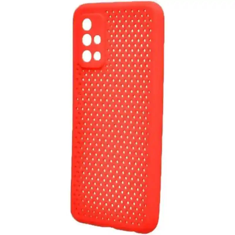 Generic Silicone Phone Case With Dotted Design And Colored Buttons Compatible With RY30s - Red - Safqqa Egypt