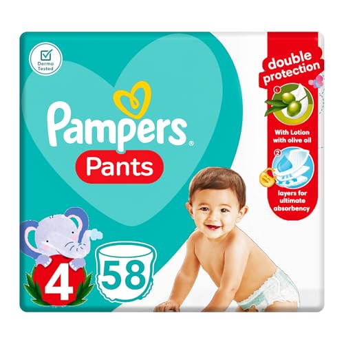 Pampers Pants Diapers, Size 4, Baby Diapers - Safqqa Egypt
