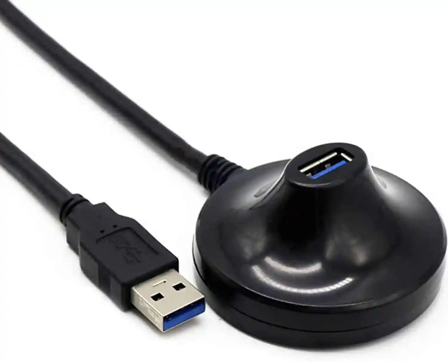 Keendex KX 2607 High Speed USB 3.0 Male to Female USB Wireless WIFI Adapter Extension Standing Docking, 1.5 Meters - Black - Safqqa Egypt