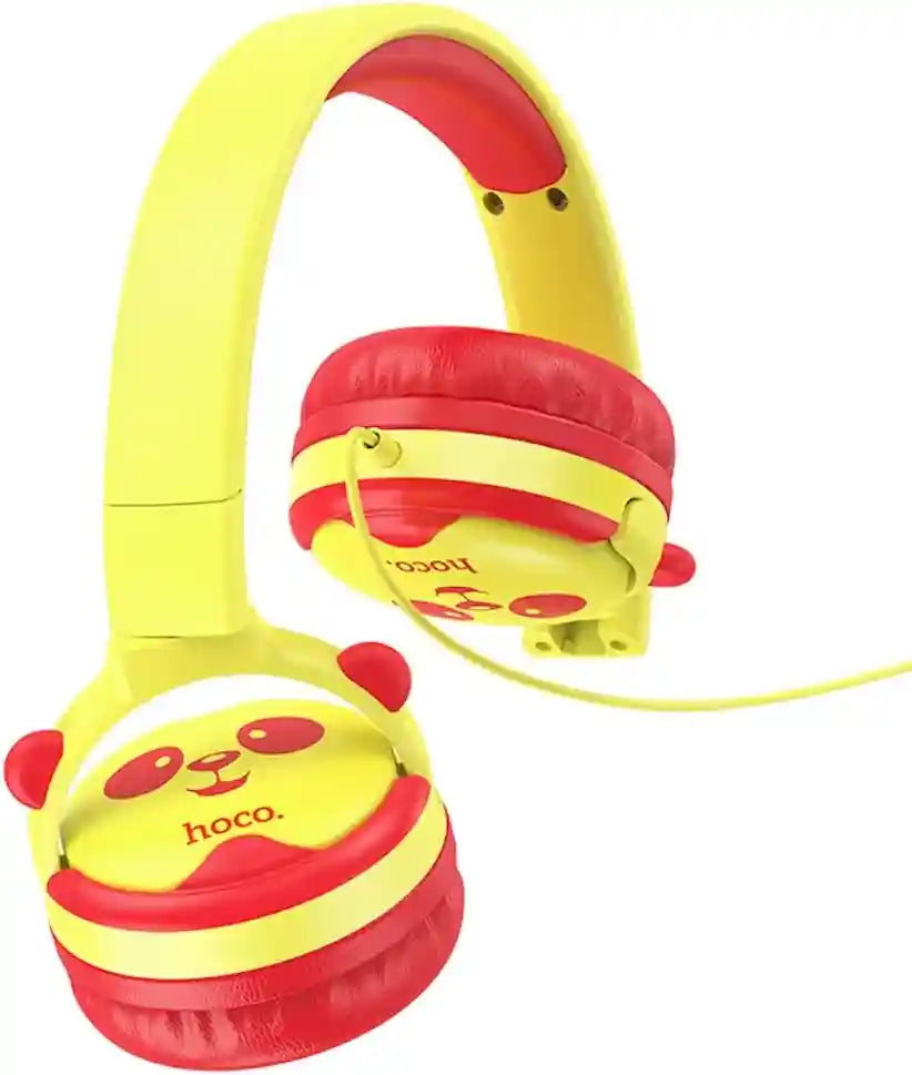 Hoco W31 Wired Kids Headphones – 85dB Volume Limit, 3.5mm Jack, 1.2m Cable – Comfortable Fit – - Safqqa Egypt