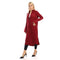 Jamila Women long sleeves soft satin buttoned shirt dress - Safqqa Egypt