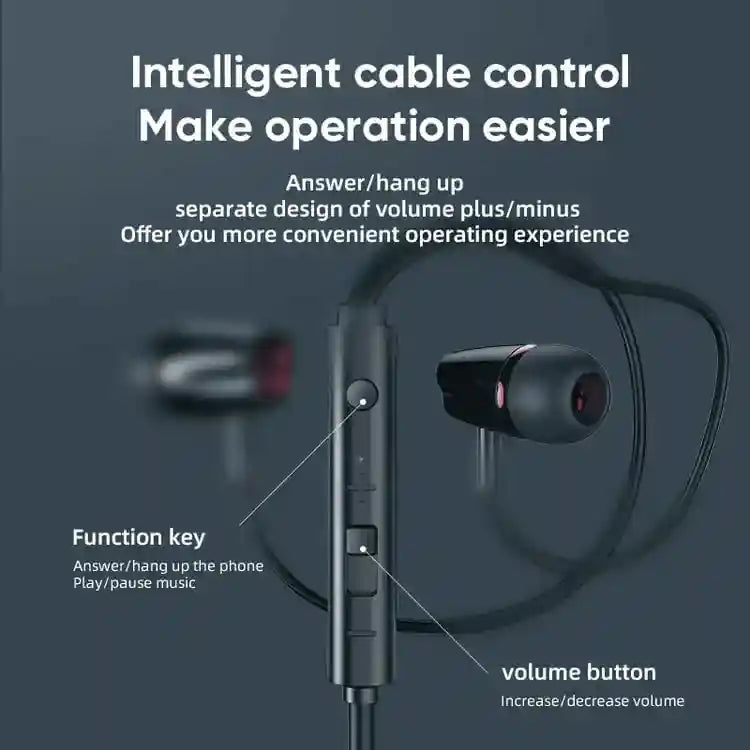 JR-EL114 In-ear Wired Earphone-Black - Safqqa Egypt