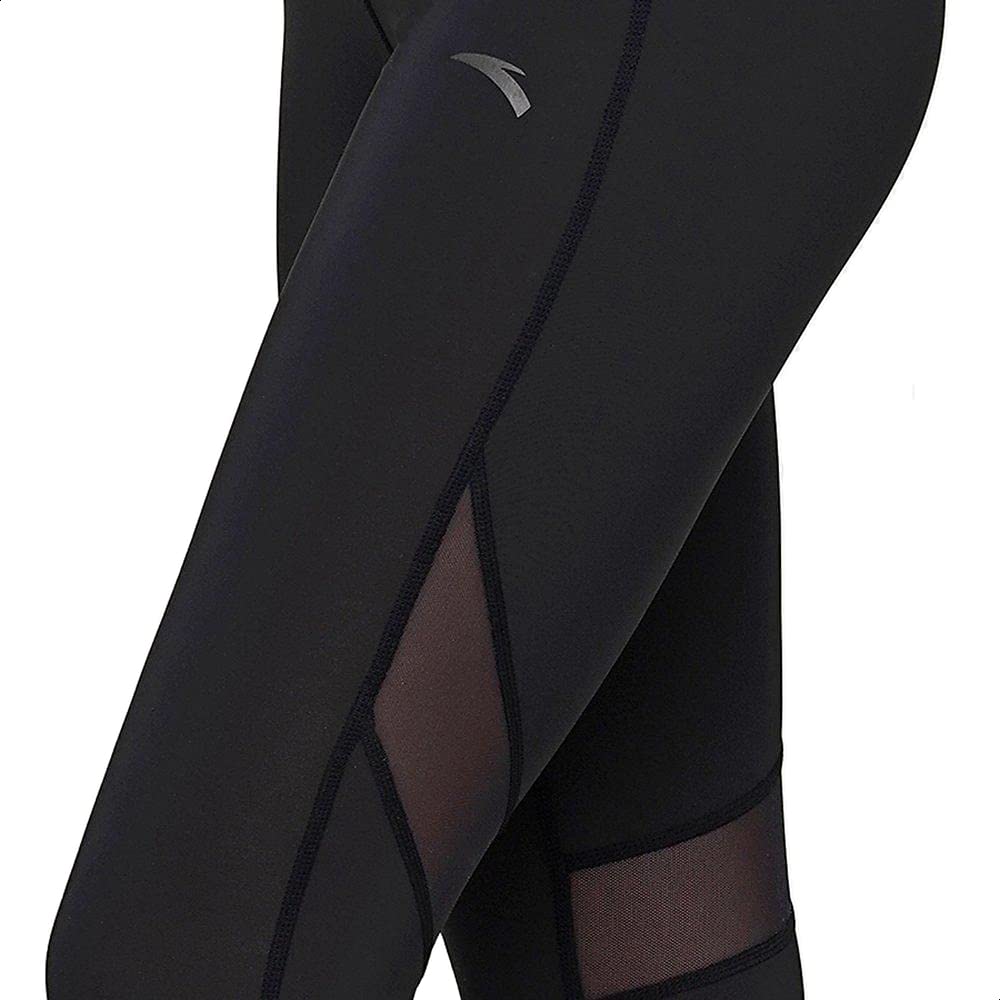 بنطلون رياضي مرن عالي الخصر بشعار Anta Front حريمي