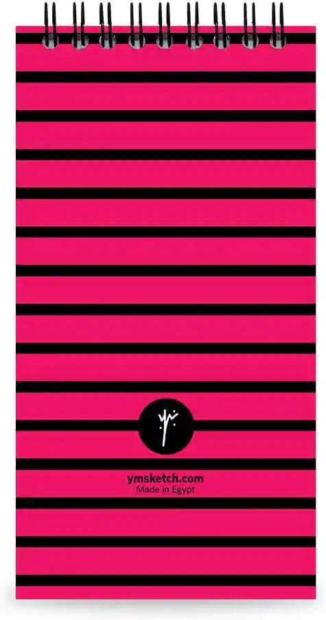 YM Sketch 1148 Notebook To Do List - 80 Sheets, Size (8.5 x 16 cm) Pomegranate - Safqqa Egypt
