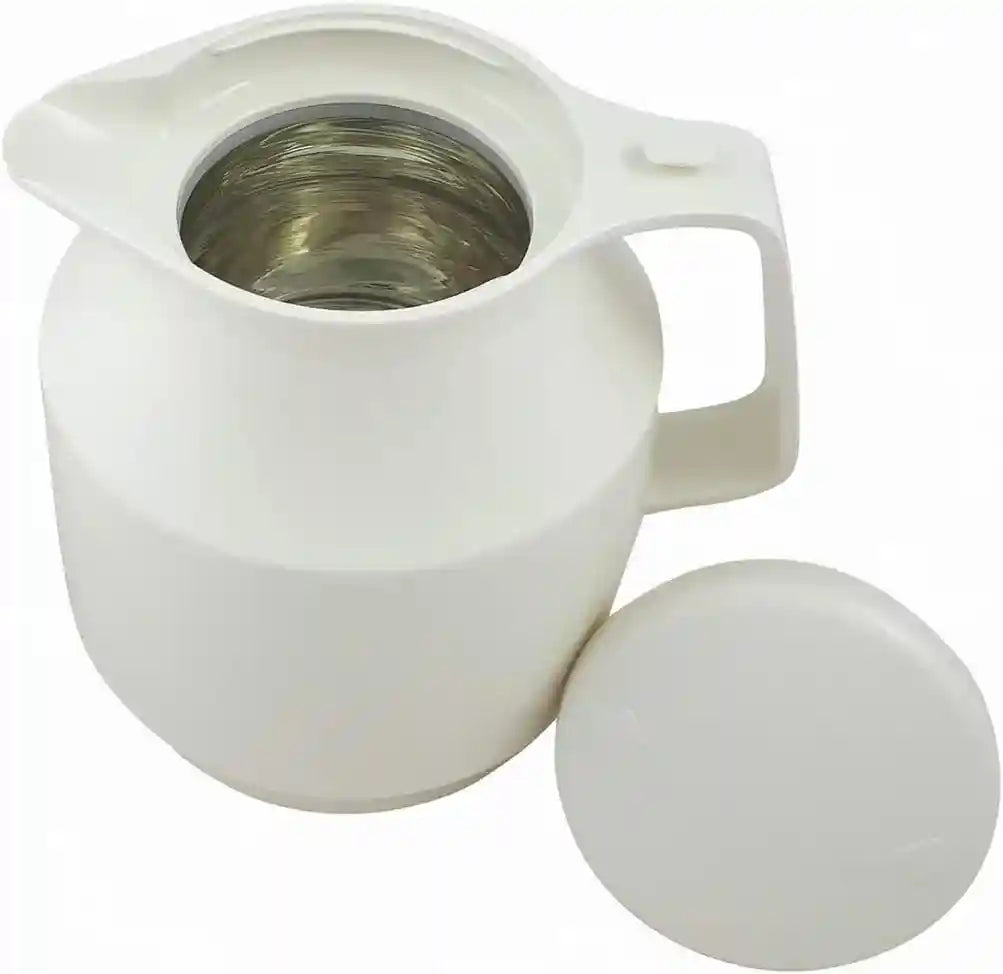 Helios Tea Boy Vacuum Jug White 1 Litre- Damage Box - Have Scratches - Safqqa Egypt