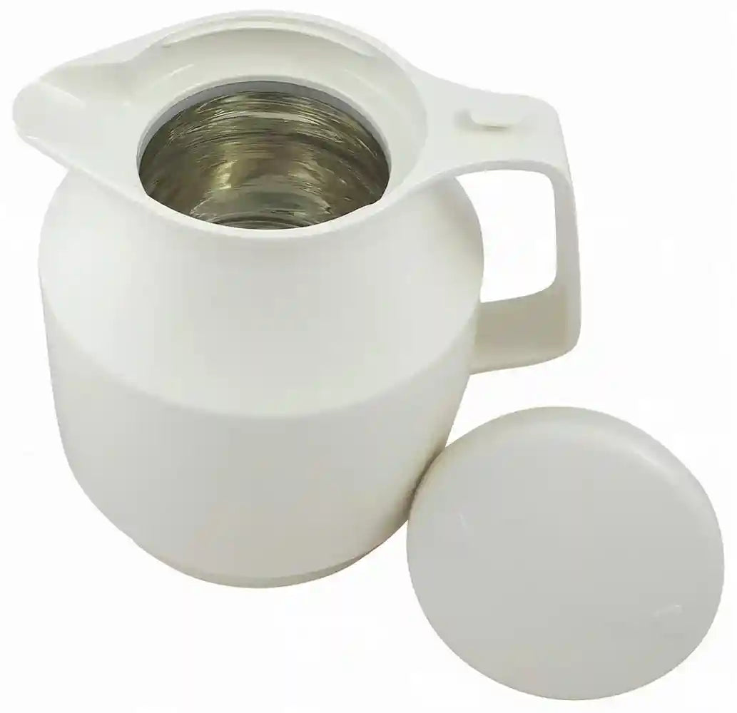 Helios Tea Boy Vacuum Jug White 1 Litre- Damage Box - Have Scratches - Safqqa Egypt