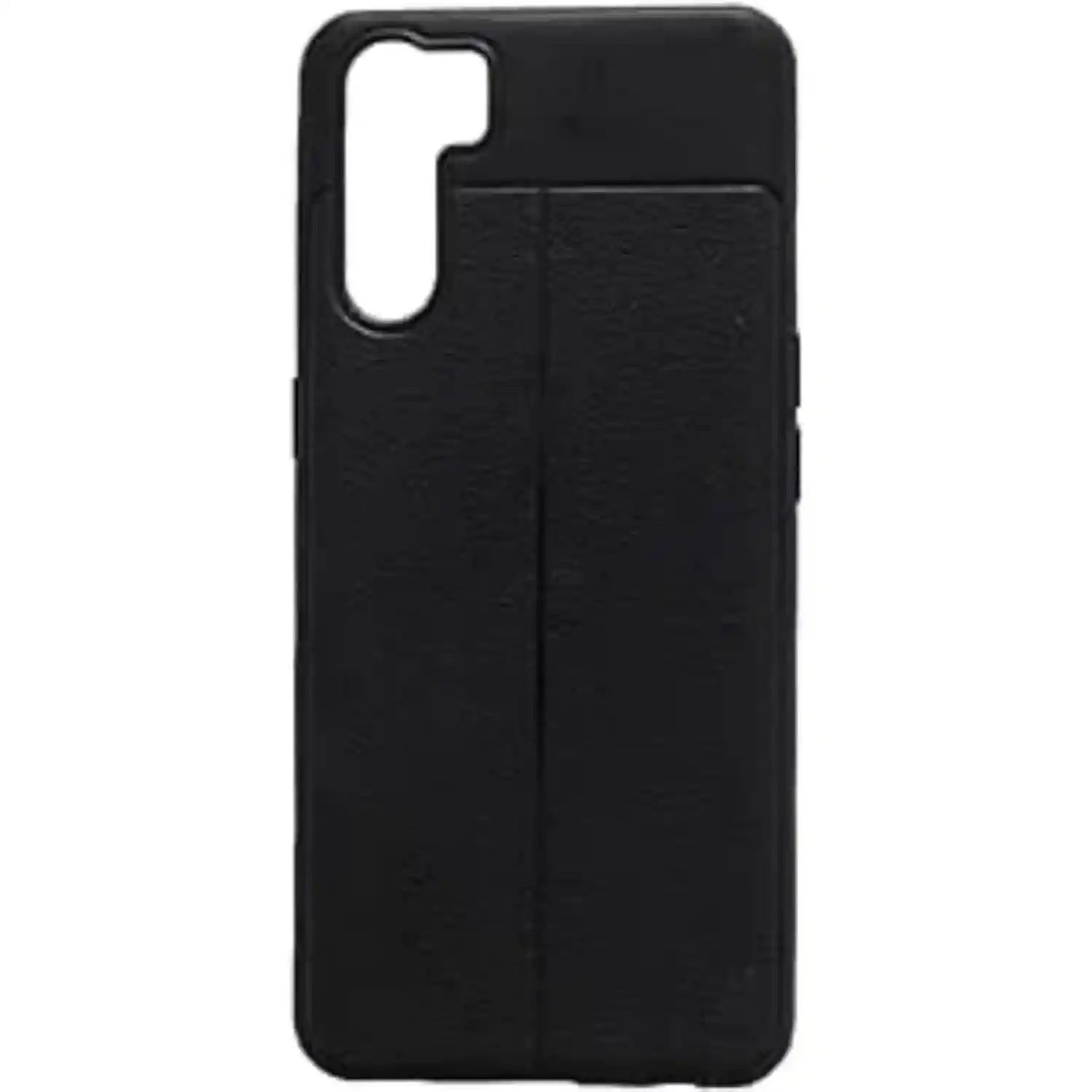 Generic Silicone Phone Case Protector With Classic Design And High Quality Compatible With Oppo F15-Black - Safqqa Egypt