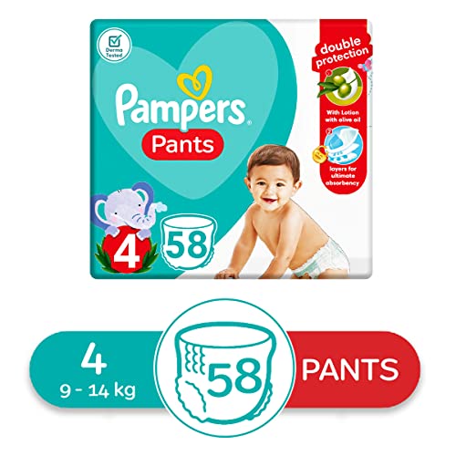 Pampers Pants Diapers, Size 4, Baby Diapers - Safqqa Egypt