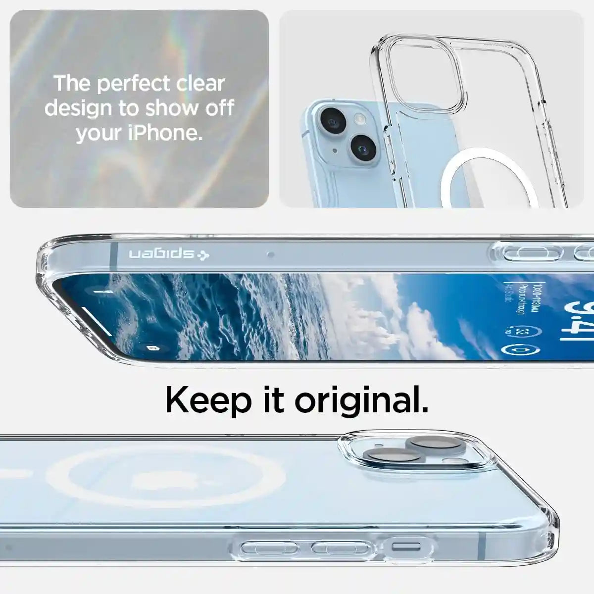 (iPhone 14 Plus) Magnetic Clear Case for iPhone 14 Plus, Compatible with MagSafe, Ultra Thin Soft TPU Silicone Shockproof Phone Case Anti-Scratch Non-Slip Protective Cover - Safqqa Egypt