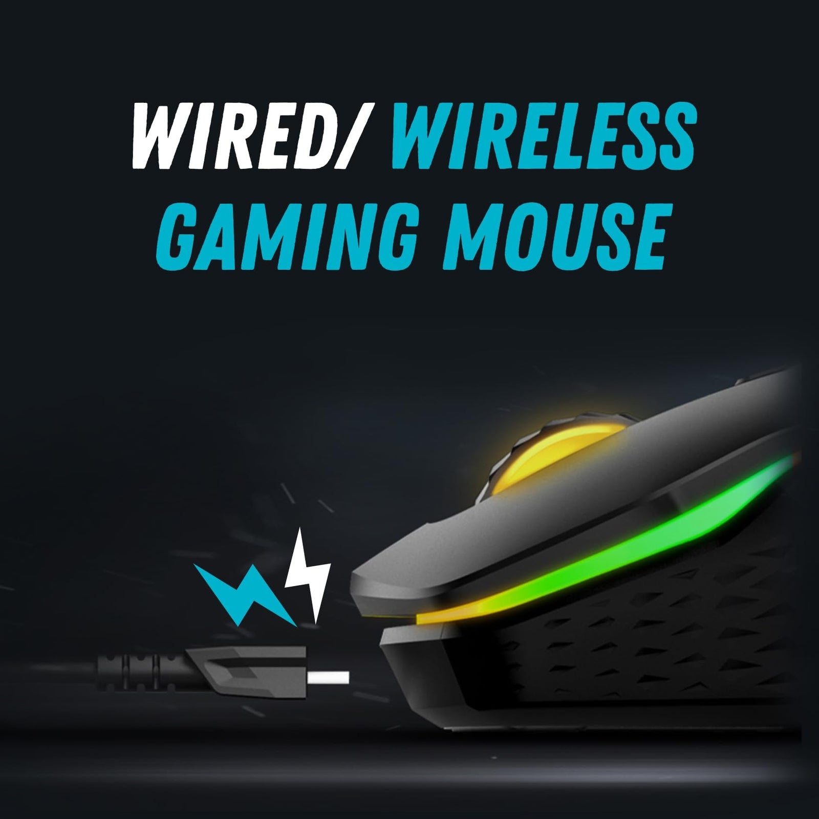 Rapoo VPRO VT200 IR RGB Wired Gaming Mouse Programmable Buttons 6200 DPI LED Multicolor Black