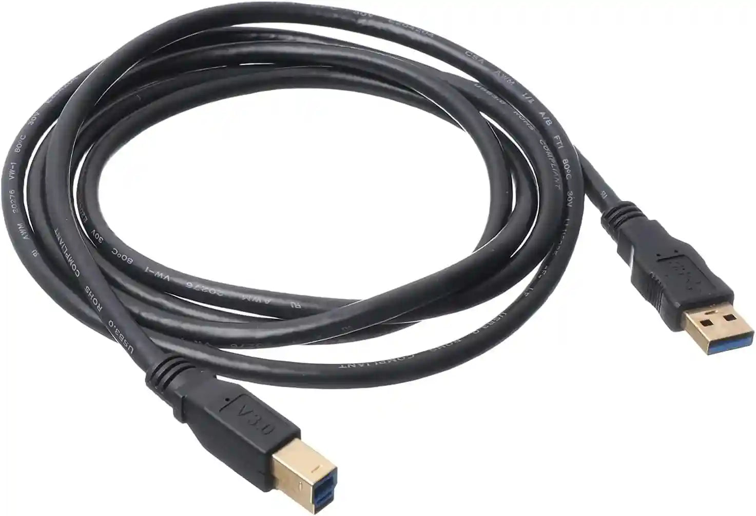 Keendex Kx1972 Cable Printer USB (B) 3.0 Male To USB 3.0 SuperSpeed, 2M - Black - Safqqa Egypt