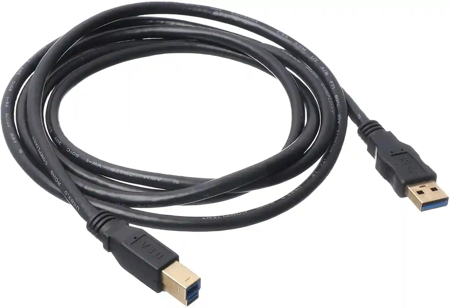 Keendex Kx1972 Cable Printer USB (B) 3.0 Male To USB 3.0 SuperSpeed, 2M - Black - Safqqa Egypt