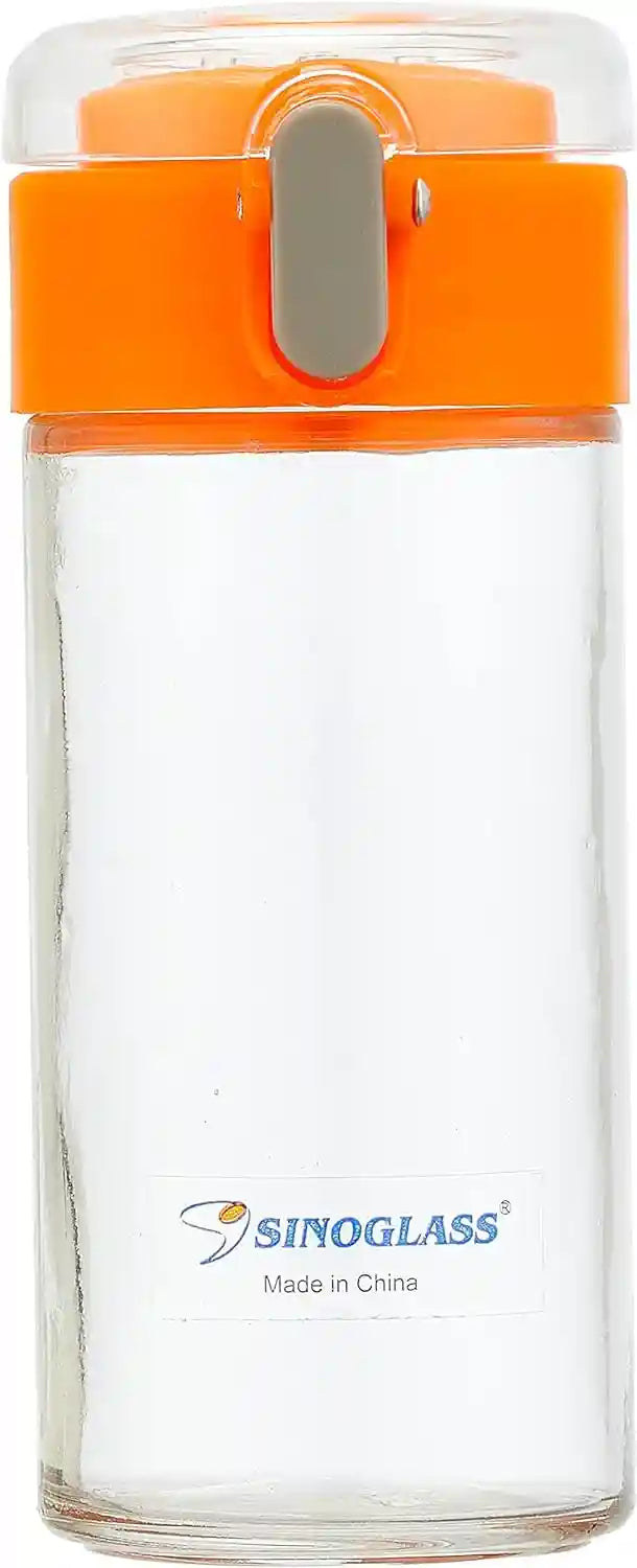 Home International Spices Jar Set, 12 Pieces - Silver and Orange - Safqqa Egypt