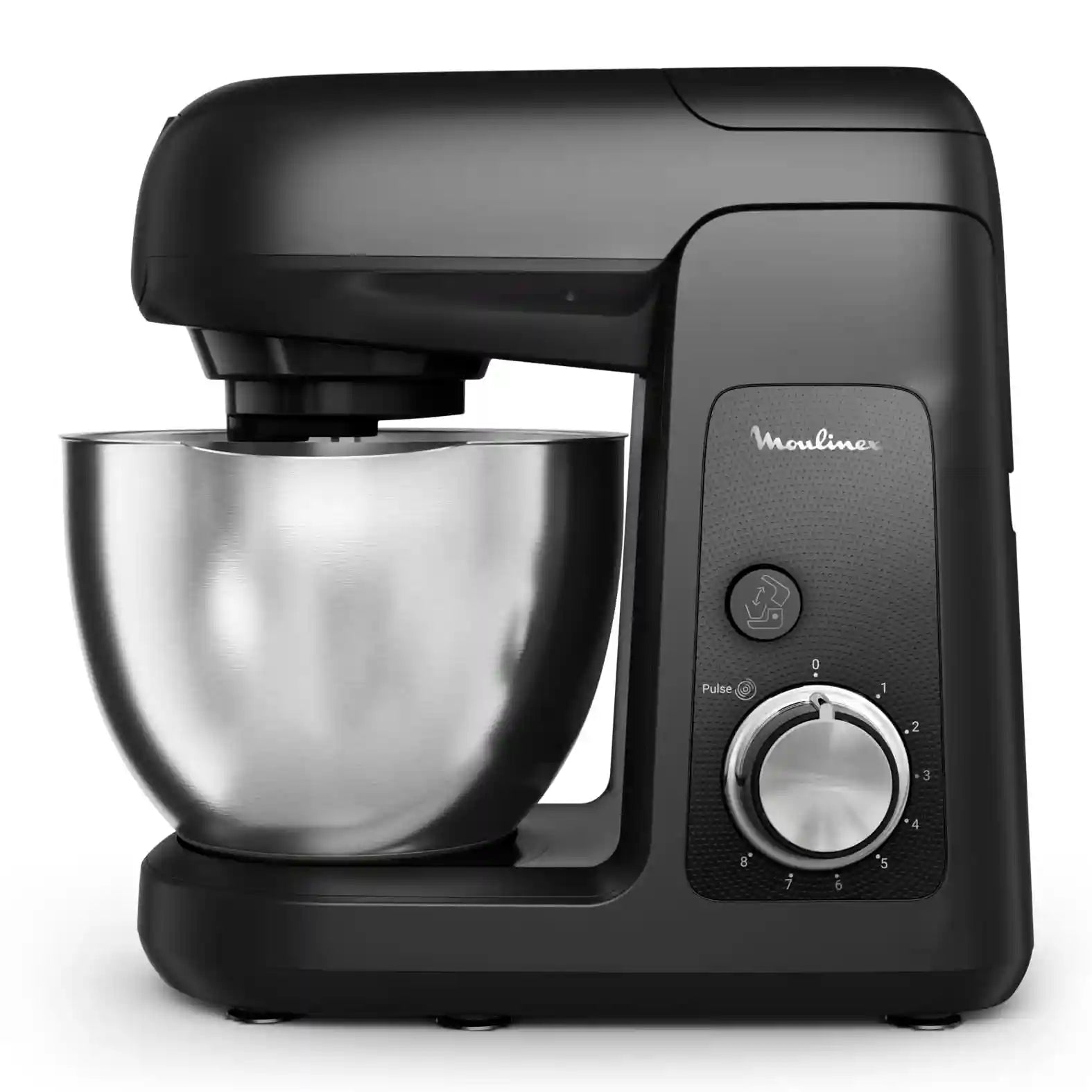 Moulinex Kitchen Machine | Bake Partner| 1100 W | Stand Mixer | 4.8 L Bowl | 8 Speeds + Pulse Function | Durable Performance | BakeGood Accessory Kit |QA525827 - Safqqa Egypt