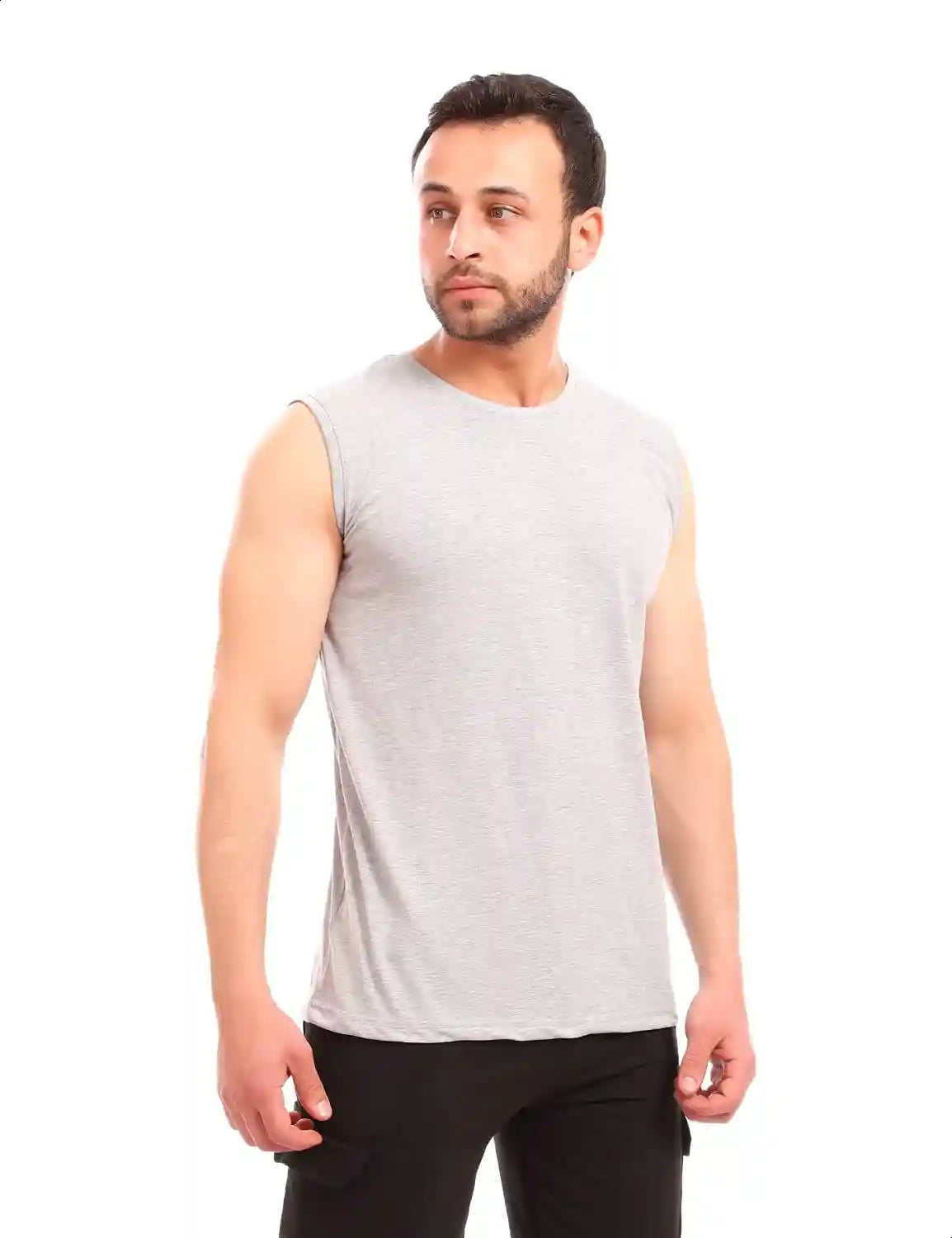 Andora Plain Sleeveless Round Neck T-shirts For Mens - Safqqa Egypt