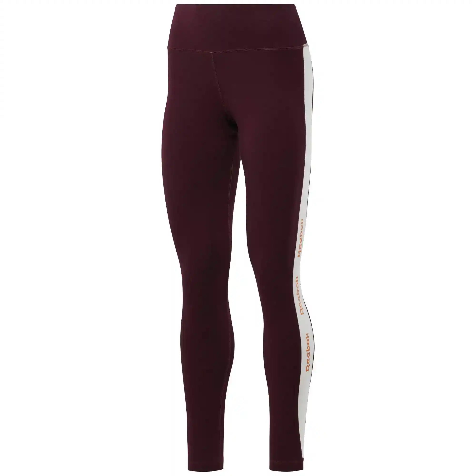 Reebok Legging femme Training Essentials Linear Logo, Dark Red - Safqqa Egypt