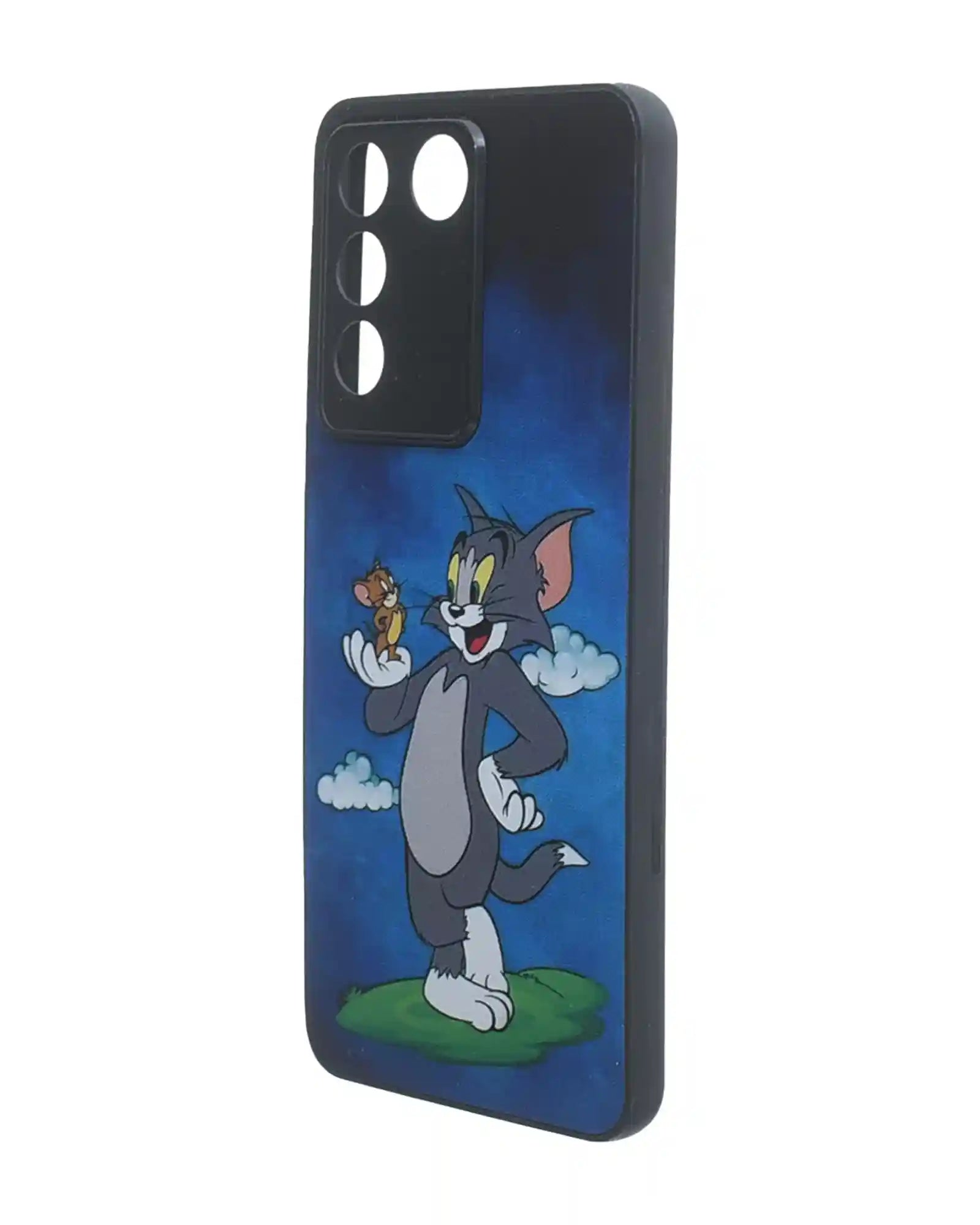 Boter. Plastic 3D Shockproof Back Case Designed With Raised Edge To Protect Camera lens Cartoon Character Printed Suitable For VIVO V27E - Multi Color - Safqqa Egypt