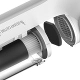 مكنسة كهربائية محمولة 2 في 1 من ديرما DX700 مع صندوق غبار بسعة كبيرة منخفض ضوضاء ثلاثية بفلتر رأسي لجامع الغبار