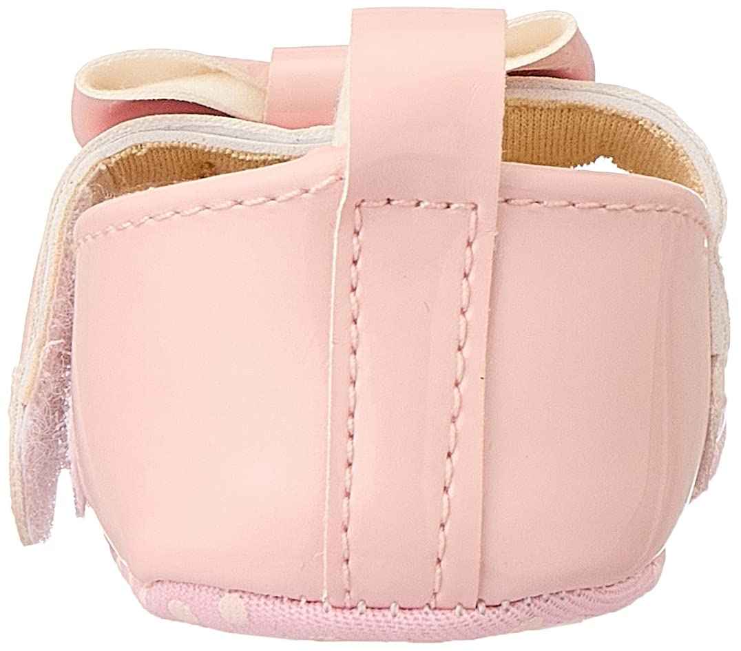 Mix & Max Front Bow Velcro Strap Shoes for Girls - Pink,0 - 6 Months - Safqqa Egypt