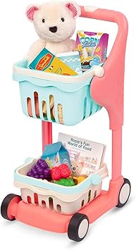 عربة تسوق موسيقية من B. Toys مع دب محشو - التوت البري