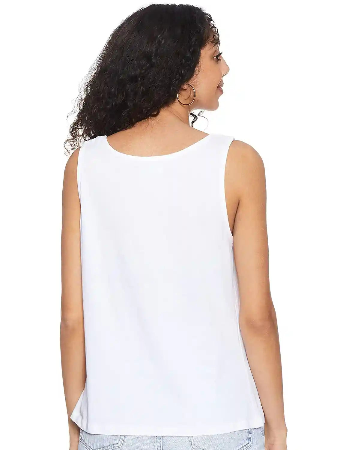Matalan Plain Front Buttons Sleeveless Round Neck Top for Women - Safqqa Egypt