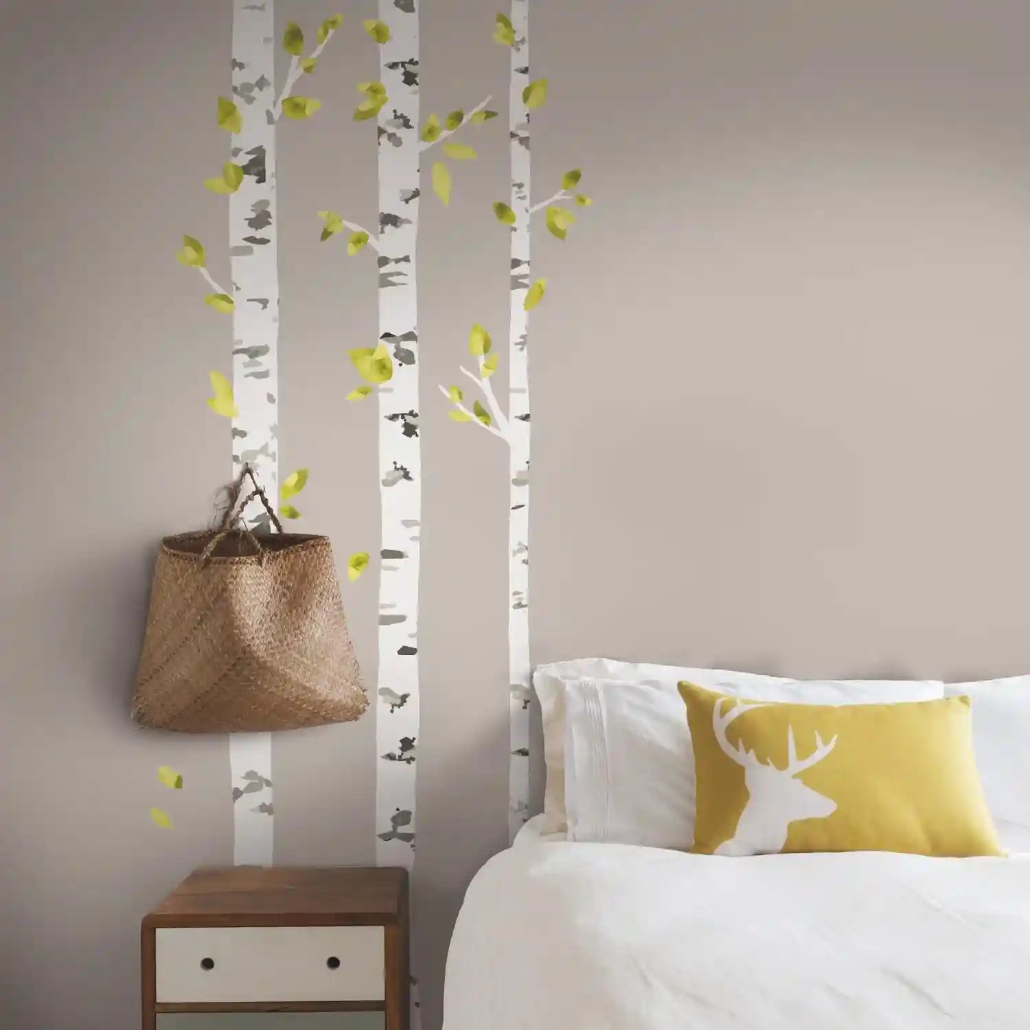RoomMates Birch Trees Peel and Stick Giant Wall Decals, Multicolor - Safqqa Egypt