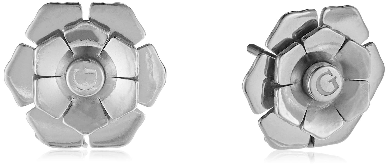 أقراط جيس النسائية بشكل زهرة من الفولاذ المقاوم للصدأ. صُممت بتصميم زهري أنيق يرمز إلى الأنوثة والرقة، وتأتي بلمسة فضية لامعة تضيف بريقاً جذاباً لإطلالتك.