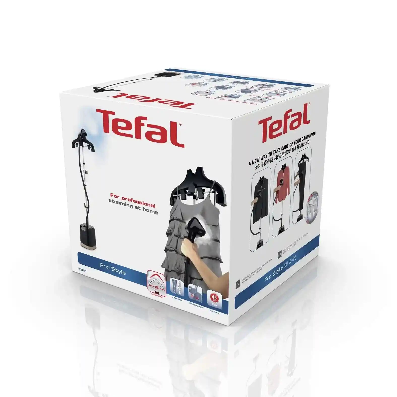 Tefal vertical steamer 1850 watts, black - it3420m0 - Damage Box- Have Scratches - Safqqa Egypt