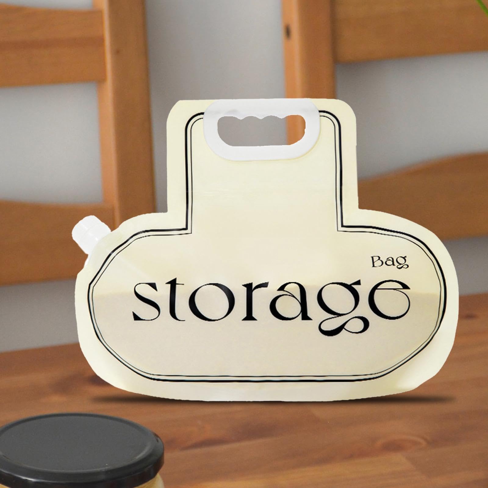 كيس تخزين أرز محكم الإغلاق بسحّاب – قابل لإعادة الاستخدام لتخزين الشعير والتوابل (عبوة 1)